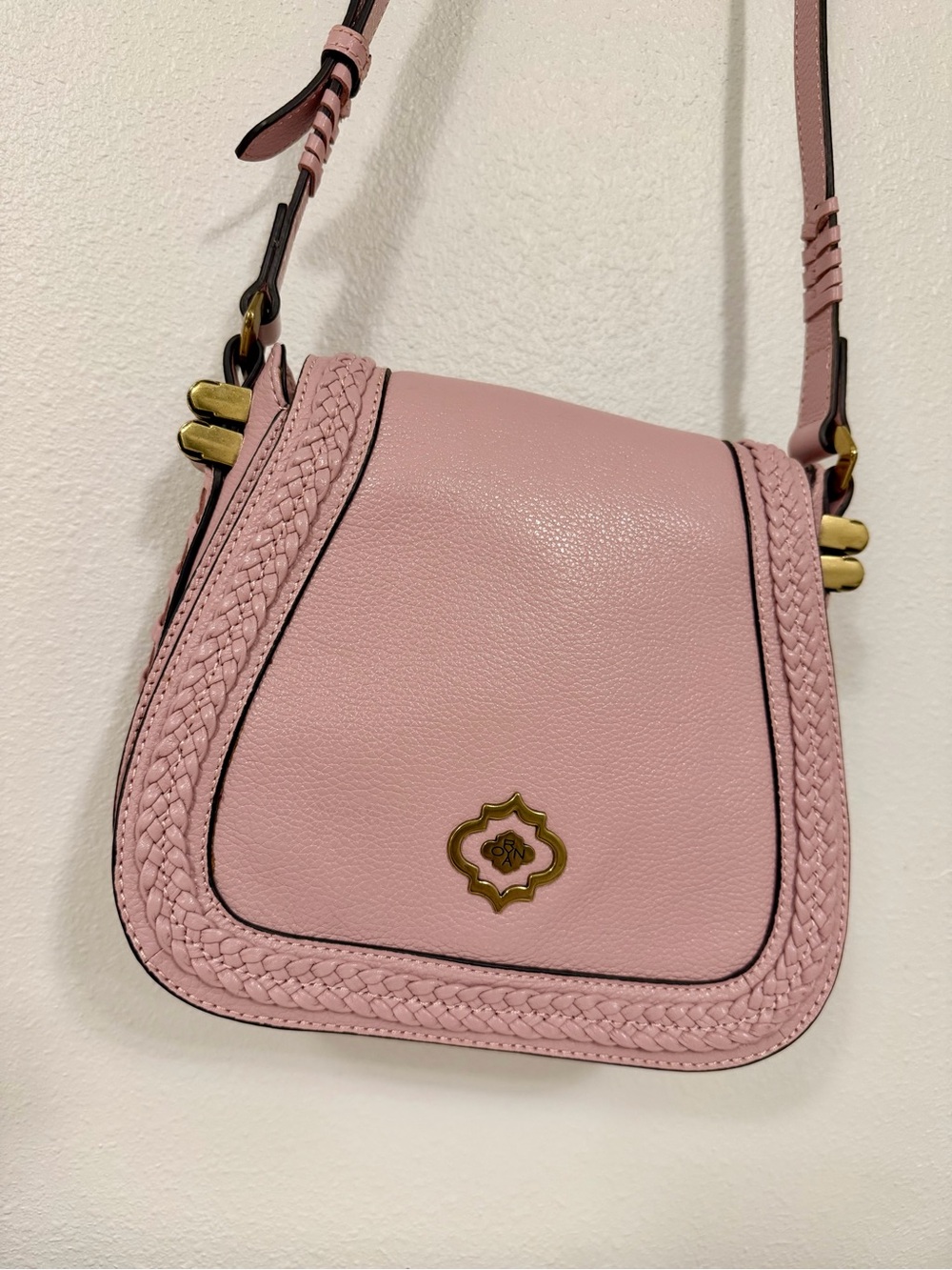orYANY Women's Pink Leather Crossbody Bag